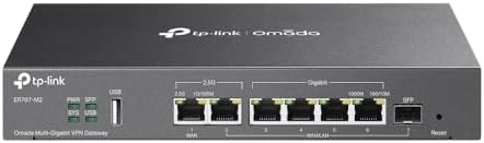 Omada ER707-M2, Multi-Gigabit VPN Route | Dual 2.5Gig WAN Ports, High Network Capacity, SPI Firewall, Omada SDN Integrated, Load Balance, Lightning Protection