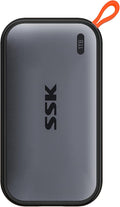 SSK Portable SSD 1TB External Solid State Hard Drive USB C Up to 1050MB/s | 10Gbps USB SSD External, 4K HDR ProRes, LED, USBA+C Cable, SMART, TRIM, OTG, Wide Compatible for iphone 15/16/17Pro…