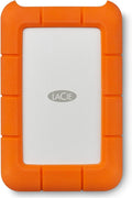 LaCie Rugged USB-C 2TB External Hard Drive Portable HDD, USB 3.0 Compatible, Drop Shock Dust Rain Resistant, for Mac and PC | Mac, PC
